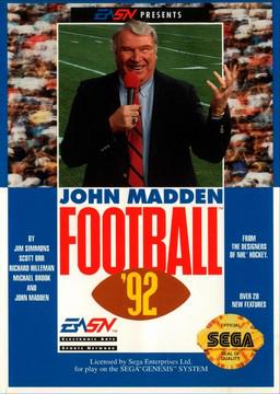 Clovis - Blue Shell Gaming - John Madden Football '92 - Video Game - Sega Genesis