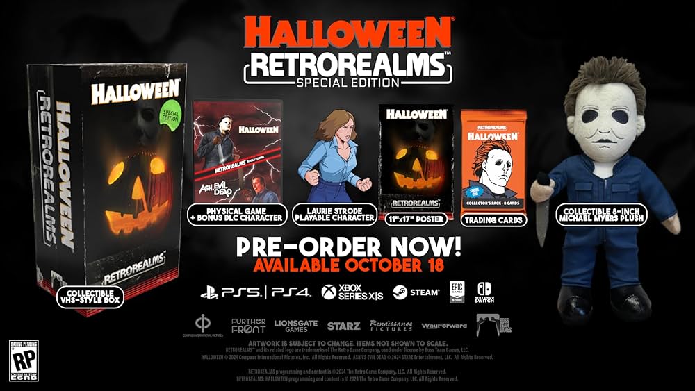 Halloween And Ash Vs Evil Dead RetroRealms Double Feature - Nintendo Switch