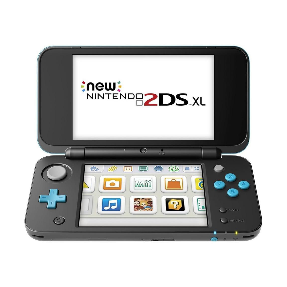 New Nintendo 2DS XL Console Black & Turquoise - Console