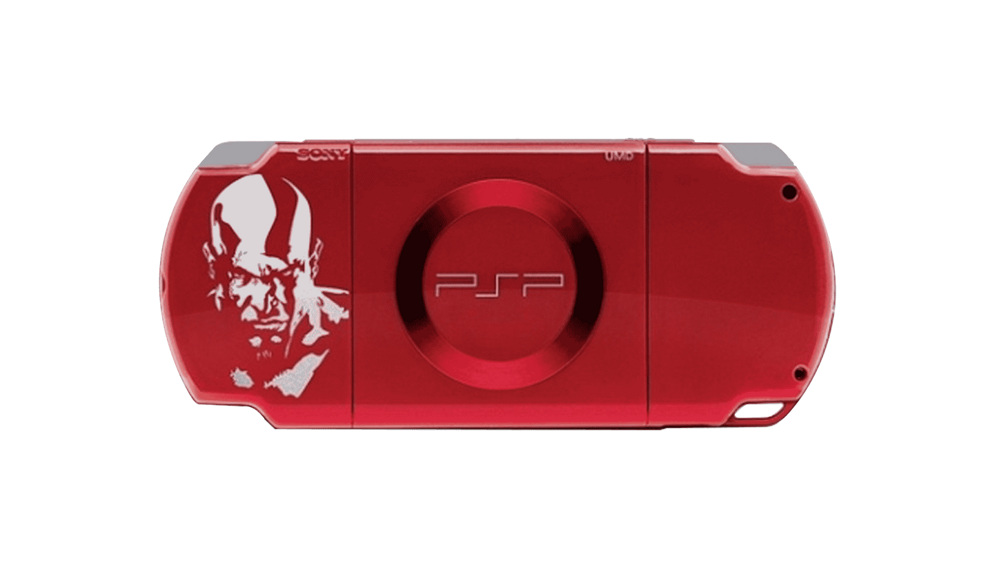 PSP 2000 Console God of War Red Limited Edition - Console