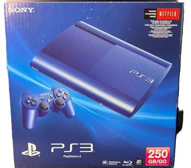 Playstation 3 Super Slim 250 GB Console Azurite Blue - Playstation 3
