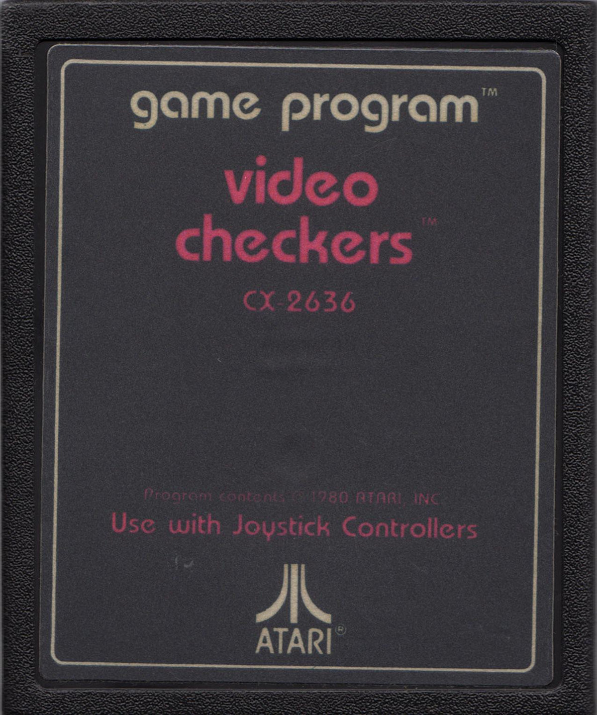 Video Checkers [Text Label] - Atari 2600