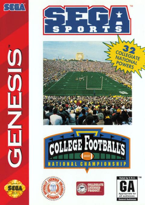 Clovis - Blue Shell Gaming - College Football's National Championship - Video Game - Sega Genesis