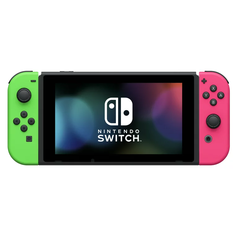 Nintendo Switch Console Neon Pink and Green Joy-Cons (Version 1) - Console