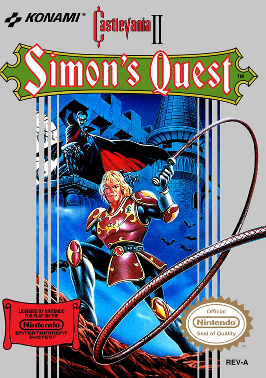 Castlevania II Simon's Quest (Damaged Label) - NES