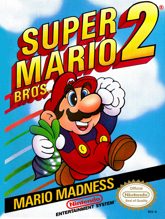 Super Mario Bros 2 (Damaged Label) - NES