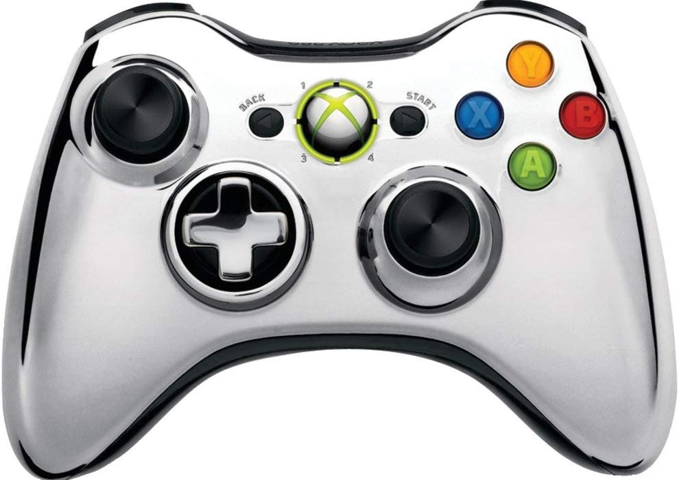 Xbox 360 Wireless Controller Silver Chrome - Accessory
