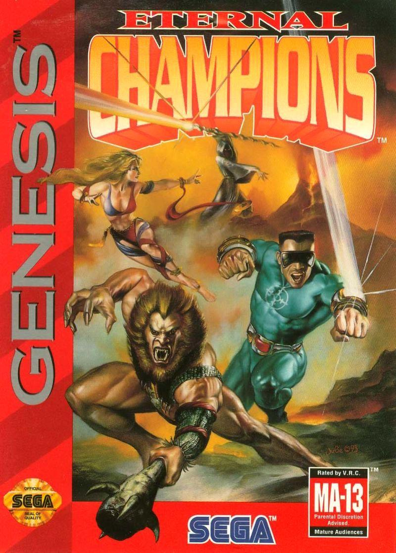 Eternal Champions [Damaged Label] - Sega Genesis