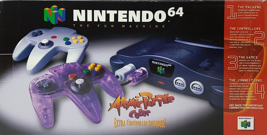 Nintendo 64 Console Atomic Purple Bundle - Console